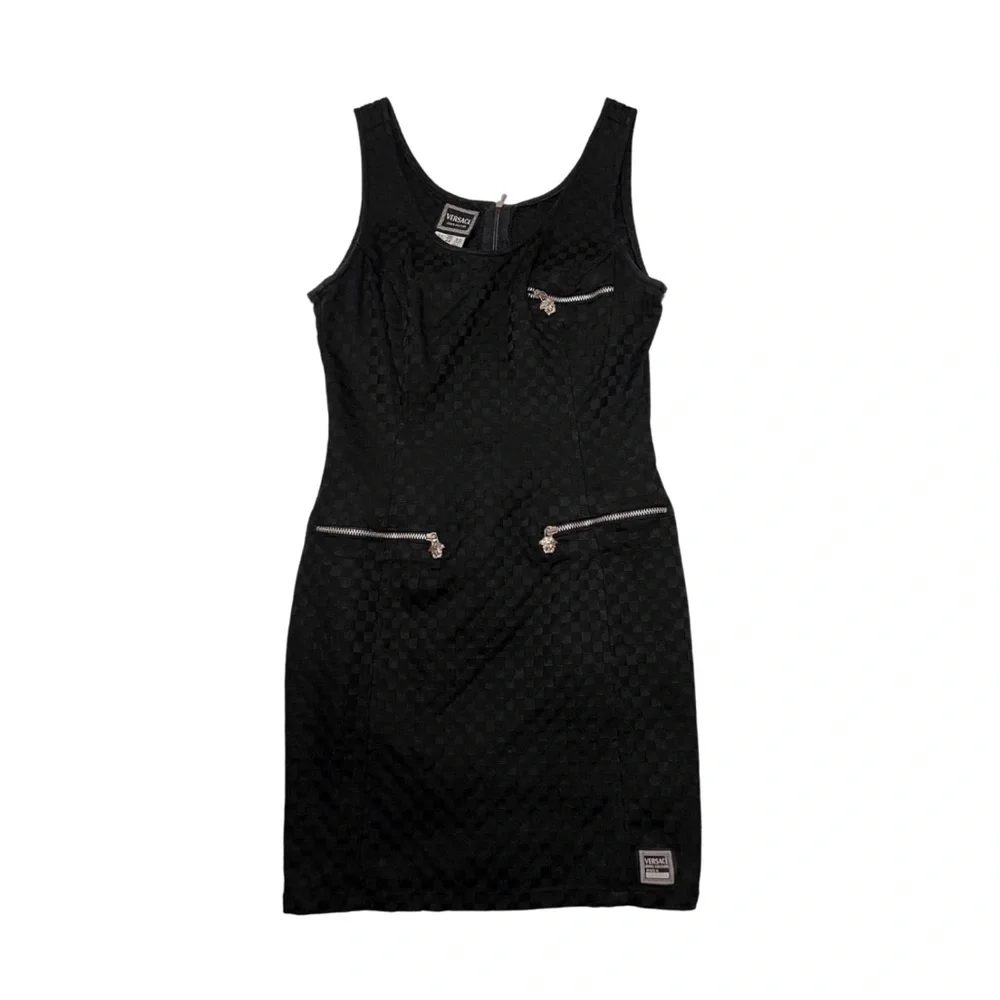 Versace vintage zipper mini dress - Picture 2 of 5
